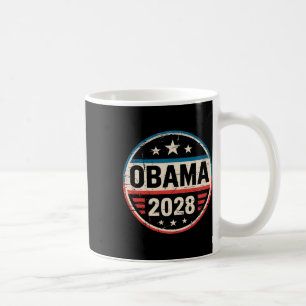 Caneca De Café Vintage Retro Obama Para O Presidente 2028 Tee Pre