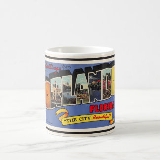 Caneca De Café Vintage, Retro Orlando Florida Saudando Mug
