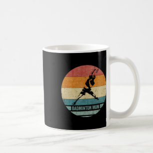 Caneca De Café Vintage Retro Orud Badminton Mãe Silhouette Sunse