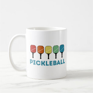 Caneca De Café Vintage Retro Pickleball Funny