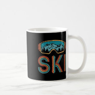 Caneca De Café Vintage Retro Skiing 80s 90s esquiadores de neve M