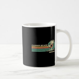 Caneca De Café Vintage Retro Summer Vacation Oregon Cannon Beach