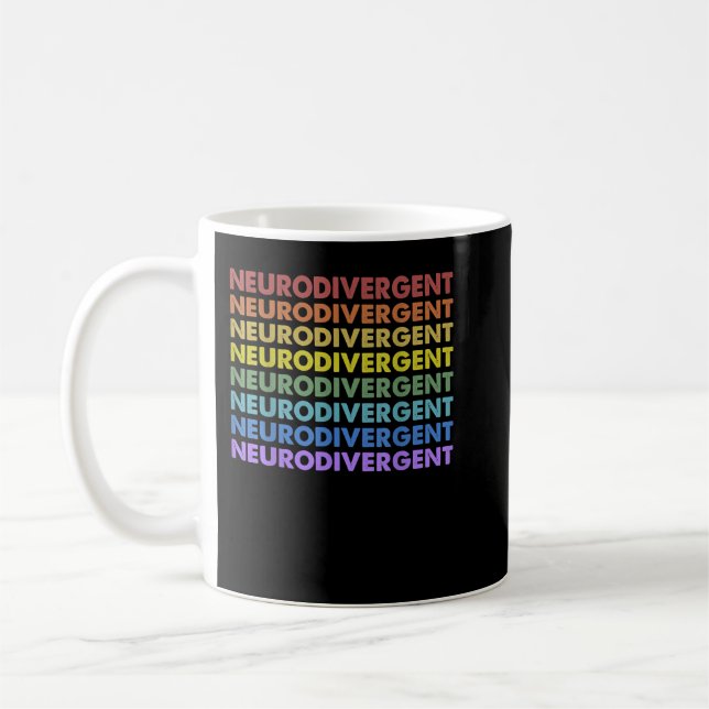 Caneca De Café Vintage Retro Sunset Neurodivergente (Esquerda)
