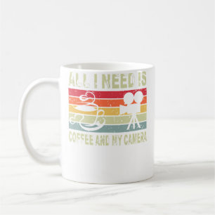 Caneca De Café Vintage Retro Tudo O Que Preciso É Café E Minha Câ