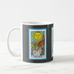 Caneca De Café Vintage Rider Esperou O Design Da Placa Tarot Sun