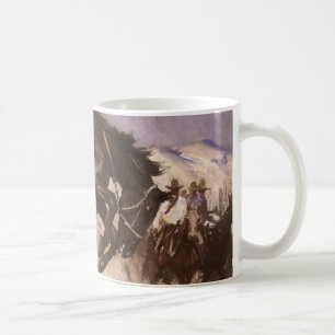 Caneca De Café Vintage Rodeo Cowboy, Breezy Riding by WHD Koerner