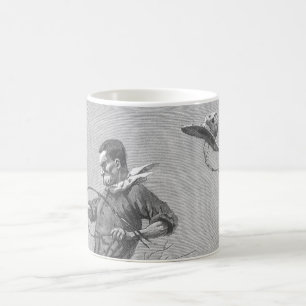 Caneca De Café Vintage Rodeo Cowboys, Bucking Bronco por Remingto