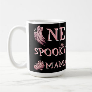 Caneca De Café Vintage Rosa Uma Coquette de Café Mãe Assustadora