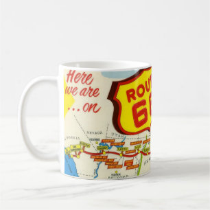 Caneca De Café Vintage Route 66