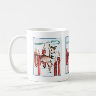 Caneca De Café Vintage Rudolph Strutting Mug