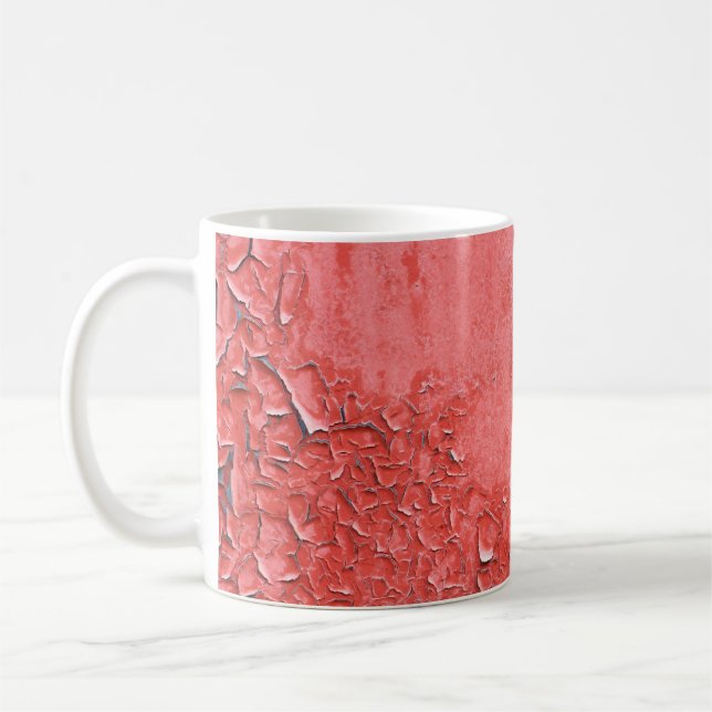 Caneca De Café Vintage Rusty Wall Textura (Esquerda)