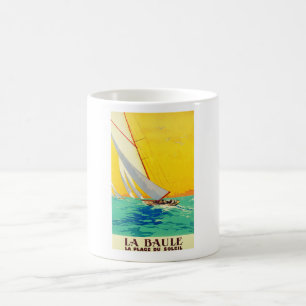 Caneca De Café Vintage Sail Boats Viagem francês