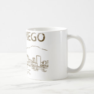 Caneca De Café Vintage San Diego