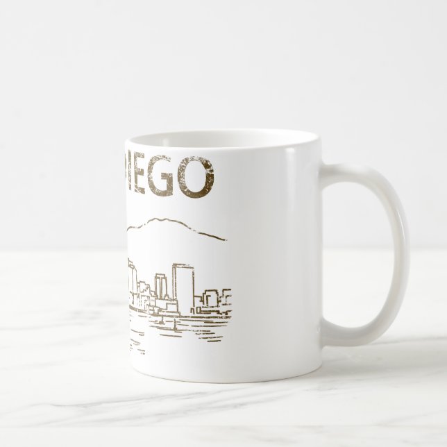 Caneca De Café Vintage San Diego (Direita)