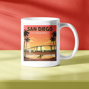 Caneca De Café Vintage San Diego California