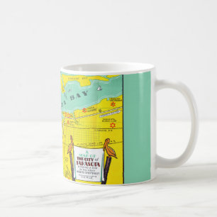 Caneca De Café Vintage Sarasota Map Mug