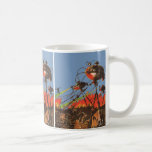 Caneca De Café Vintage Science Fiction HG Wells Guerra dos Mundos<br><div class="desc">Ilustração de Vintage Science Fiction design com uma cena de batalha da Guerra dos Mundos. A Guerra dos Mundos é um romance de ficção científica de H. G. Wells primeiro publicado como uma série de revistas e depois como livro em 1898.</div>