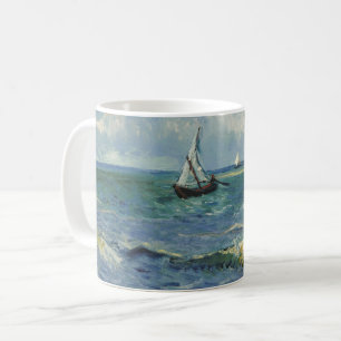 Caneca De Café Vintage Seascape perto de Les Saintes-Maries-de-la