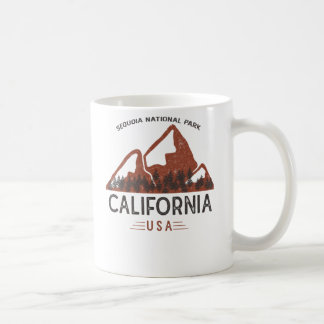 Caneca De Café Vintage Sequoia National Park California Café Mu