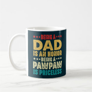 Caneca De Café Vintage Ser Um Pai É Uma Honra Ser Um Pawpaw