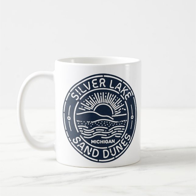 Caneca De Café Vintage Silver Lake Sand Dunes (Esquerda)