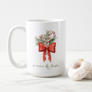 Caneca De Café Vintage Simples Arco de Cana de Açúcar Paz Amor Na
