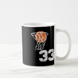 Caneca De Café Vintage Sketll Jersey Número 33 Player