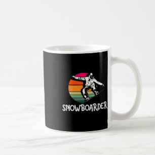 Caneca De Café Vintage Snowboarder Retro Snowboard Winter Extreme