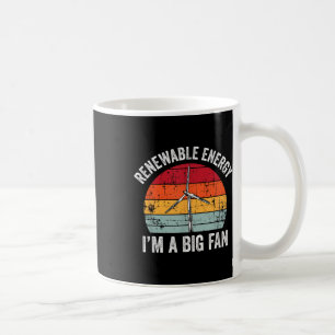 Caneca De Café Vintage Sou Uma Grande Ventiladora Engraçada Energ