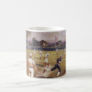 Caneca De Café Vintage Sports Baseball Game de Henry Sandham