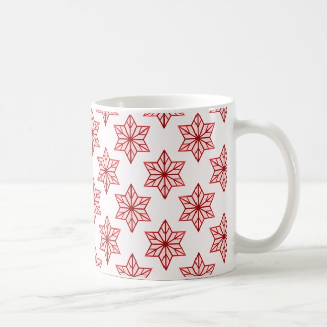 Caneca De Café Vintage Starburst Mug, Crimson (Direita)