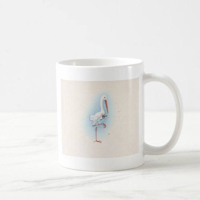 Caneca De Café Vintage Stork (Direita)