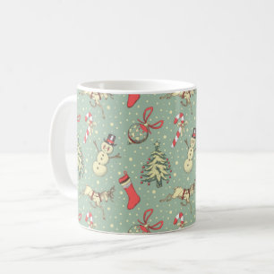 Caneca De Café Vintage Style Christmas