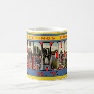 Caneca De Café Vintage Syracuse New York Mug