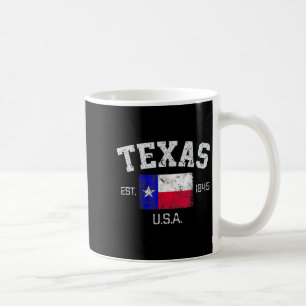 Caneca De Café Vintage Texas Austin Est 1845 Para Men Women &