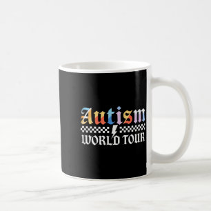 Caneca De Café Vintage Tour Mundial do Autismo Mês de Conscientiz