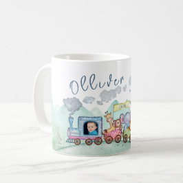 Caneca De Café Vintage Train Transport Birthday
