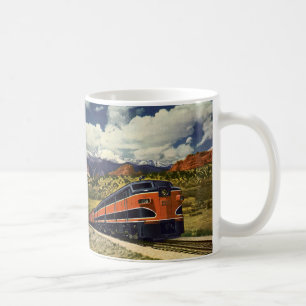 Caneca De Café Vintage Transportation in American West, Train 158