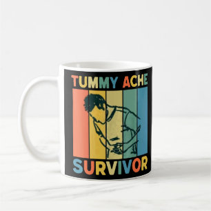 Caneca De Café Vintage Tummy Ache Survivor Stomachache IBS Retro