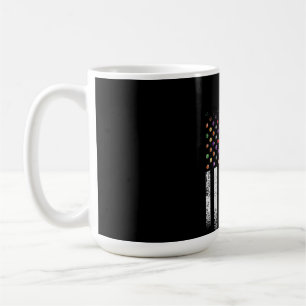 Caneca De Café Vintage USA Flag Piscina Billiard Grandpa