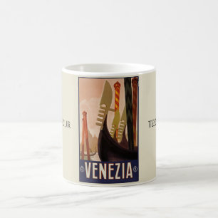 Caneca De Café Vintage Venezia Poster - Itália