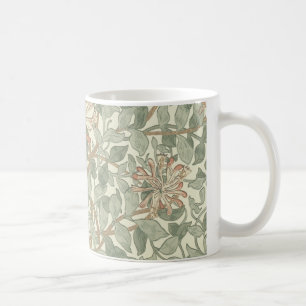 Caneca De Café Vintage Verde Suave William Morris Honeysuckle