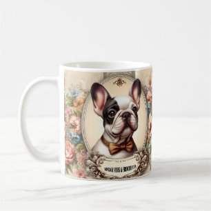 Caneca De Café Vintage Vibes & Frenchie Gravatas