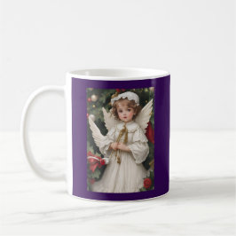 Caneca De Café Vintage Victorian Christmas Angel