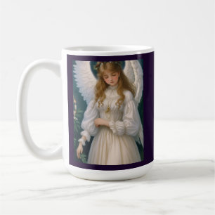 Caneca De Café Vintage Victorian Retro Christmas Angel