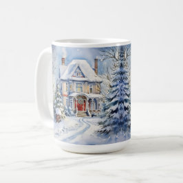 Caneca De Café Vintage Vidinha Fashiked House Cena de Natal Mug