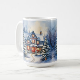 Caneca De Café Vintage Vidinha Fashiked House Cena de Natal Mug