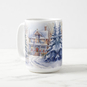 Caneca De Café Vintage Vidinha Fashiked House Cena de Natal Mug