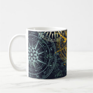 Caneca De Café Vintage vintage, vintage, da rede de energia eólic