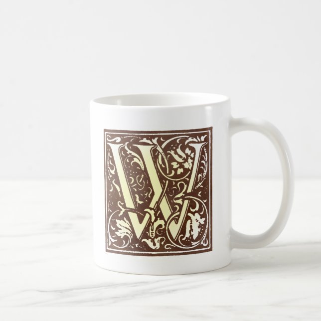 Caneca De Café Vintage W inicial (Direita)